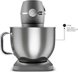 Karaca Multichef Artisan Digital Ekran 7 Litre Döküm Stand Mikser Antrasit 1800w