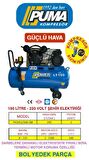 PİSTONLU KOMPRESÖR - 100 Lt - 2 HP - 8 Bar - Hava Üretimi: 200 Lt/dk. - 220 Volt