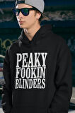 Peaky Fookiin Blinders Yazılı Unisex Oversize Peaky Blinders Hoodie