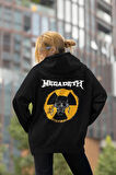 Megadeth Müzik Grubu Baskılı Unisex Oversize Rock Metal Hoodie