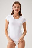 2'li Ekonomik Paket Siyah-beyaz 1026 Yuvarlak Yaka Kisa Kol Basic T-shirt - Atlet