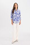 DeFacto Loose Fit Desenli Uzun Kollu Gömlek U3684AZ24SMBE284