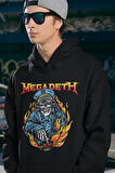 Megadeth Baskılı Unisex Oversize Rock Metal Hoodie