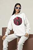 Deadpool Karakter Baskılı Unisex Oversize Hoodie