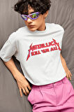 Metallica Kill 'Em All Baskılı Unisex Oversize Müzik Grubu Tişört