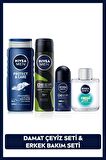 Nivea Men Erkek Çeyiz Bohçası, Duş Jeli 500ml, Tıraş Sonrası Losyon, Sprey Deodorant, Roll-on, Ter Karşıtı