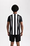 DeFactoFit Standart Fit Bisiklet Yaka Spor Baskılı Kısa Kollu Sporcu Tişört A6959AX23AUBK81