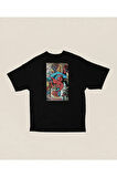 Karikatür Çizim The Amazing Spider-Man Baskılı Unisex Oversize Tişört