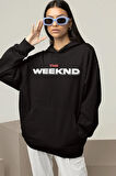The Weeknd Rapper Baskılı Unisex Oversize Şarkıcı Hoodie