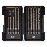 CAT DA03901 10 Parça Tungsten Karbür SDS-Plus Beton Matkap Uç Seti 