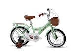 Tommybike Latte Sepetli, Elcikli 16 Jant Çocuk Bisikleti, 4-6 Yaş Çocuk Bisikleti Yeşil