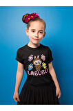 Tasarım Labubu Baskılı Unisex Çizgi Film Çocuk Tişört (1-12 Yaş)