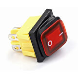 30a 250v On-off Anahtar Yüksek Akım Kcd4 4 Pin Buton Ip67 Su Geçirmez Led Işıklı
