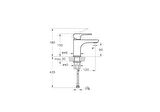 Artema Root Round A4270534 Lavabo Bataryası, Fırçalı Nikel