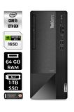 LENOVO Neo 50T i5 12400 64GB RAM 1TB SSD GTX1650/4GB W11HOME 11SE00BJTX MASAÜSTÜ PC & PER4 BELLEK