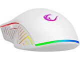 Rampage 7D Makrolu Beyaz Gaming Oyuncu Mouse - Full RGB 7200DPI - Drag Click Desteği - Hızlı - Ergonomik - 24 Ay Garanti - 20g/s - 60 inç/s IPS - 125Hz - 135g - SMX-G68 SPEAR