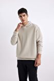 DeFacto Oversize Geniş Kalıp Kapüşonlu Kapitone Sweatshirt B6492AX24SPBG779