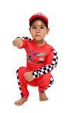 Formula 1 - Yarışçı Kaslı Çocuk Kostümü
