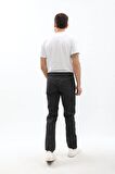 Erkek Regular Fit Koyu Gri Jean Pantolon