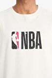 DeFactoFit NBA Wordmark Oversize Geniş Kalıp Bisiklet Yaka Kısa Kollu Tişört W6365AZ25SMER105