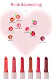 Yoğun Nemlendirici, Parlak Bitişli Balm Peripera Heart Jam Glow Lip (1 Peach Fondue)