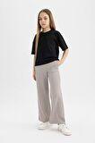 DeFacto Kız Çocuk Straight Fit Waffle Pantolon C4596A824SMGR302