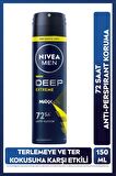Nivea Men Erkek Sprey Deodorant Deep Extreme 150ml, 72 Saat Anti-perspirant Ter Koruma, Yeni Enerjik