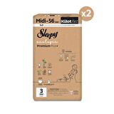 Sleepy Ecologic Premium Plus Süper Paket Külot Bez 3 Numara Midi 112 Adet