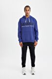DeFactoFit NBA Los Angeles Lakers Oversize Geniş Kalıp Bisiklet Yaka Kalın Sweatshirt C9255AX24AUPR76