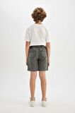 DeFacto Erkek Çocuk Basic Düz Jean Şort B5763A824SMNM55