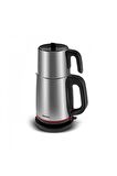 Homend Royaltea 1711h Inox Siyah Çay Makinesi