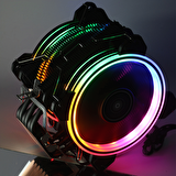 Dark DKCCX128 X128 Freezer 2x12 cm Fixed RGB Led Kule Tipi Intel Amd Soğutucu Fan