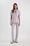 DeFacto Fall in Love Regular Fit Waffle Casual Pijama Altı C1481AX24SPPR77