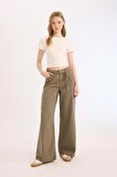 DeFacto Coool Wide Leg Gabardin Pantolon Yüksek Bel Geniş Bol Paça E1794AX25SPKH344