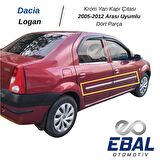 Dacia Logan Krom Yan Kapı Çıtası 4 Kapı 2005-2012 P. Çelik