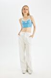 DeFacto Coool Fitted Baskılı Crop Askılı Atlet D1421AX24SMBE339
