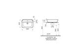 VitrA Geo 7426B003-0041 Dikdörtgen Çanak Lavabo
