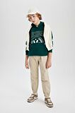 DeFacto Erkek Çocuk Beli Bağcıklı Cepli Lastikli Paça Jogger Basic Düz Pantolon B6713A824SMBG732