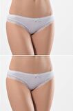 Türen Kadın Likralı Fistolu Bikini (2li Paket)
