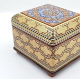  İran’ın El İşlemesi Hatem Sanatı Luks Mücevher Kutusu Ebat : (12 x 14) cm