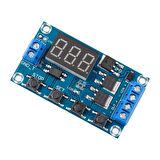 DC 5-36V Çift MOSFET LED Ekran Kontrollü Zamanlama Gecikmeli Anahtar Devresi
