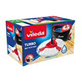 Vileda Turbo 2in1 Pedallı Temizlik Seti, Mikrofiber Paspas, Teleskopik Sap