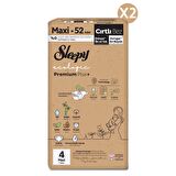 Sleepy Ecologic Premium Plus Süper Paket Bebek Bezi 4 Numara Maxi 104 Adet 