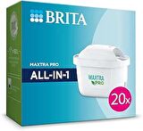 BRITA MAXTRA PRO ALL-IN-1 Yedek Su Arıtma Filtresi, 20’li