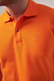 Ds Damat Regular Fit Turuncu Pike Dokulu %100 Pamuk Kıvrılmaz Polo Yaka Nakışlı T-Shirt 4HC14ORT51000 4HC14ORT51000