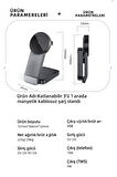 3'ü Bir arada Kablosuz Şarj Cihaz Standı Mage Safe Uyumlu Apple Iphone Android Uyumlu 15W Hızlı Şarj