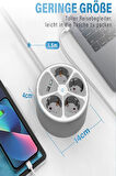 Priz 4 Bölmeli 2 USB Grişli Yuvarlak Çoklu Grup Priz Çocuk Korumalı  Anahtarlı 1.5 Metre Kablolu