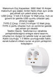 Priz 2 Li  1 USB + 1 TYPE-C Girişli Grup Uzatma Kablosu Telefon Standlı Priz 1.5 Metre Kablolu