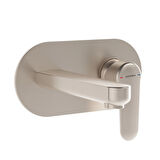 Artema Root Round A4272134 Ankastre Lavabo Bataryası, Sıva Üstü, Fırçalı Nikel