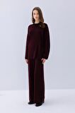DeFacto Triko Pantolon Regular Fit Beli Lastikli Cepli Düz Basic Düz Paça D7511AX24WNBR171